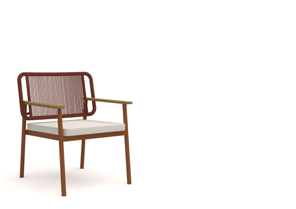 SENSORIA DINING ARMCHAIR <br> (WITH WOODEN ARMRESTS)